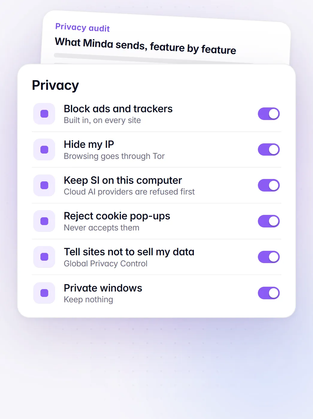 Privacy, Shows its work